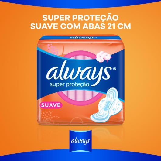 Absorvente super proteção suave com abas Always Unidade - Imagem em destaque