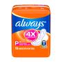 Absorvente Always Cobertura Suave com Abas Fluxo Leve P Pacote 8 Unidades