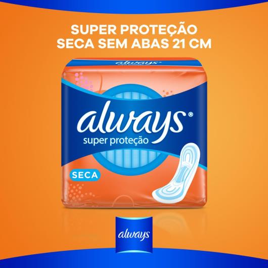 Absorvente Always Super Proteção Seca sem abas 8 Unidades - Imagem em destaque