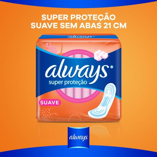 Absorvente Always Super Proteção Suave sem abas 8 Unidades - Imagem em destaque