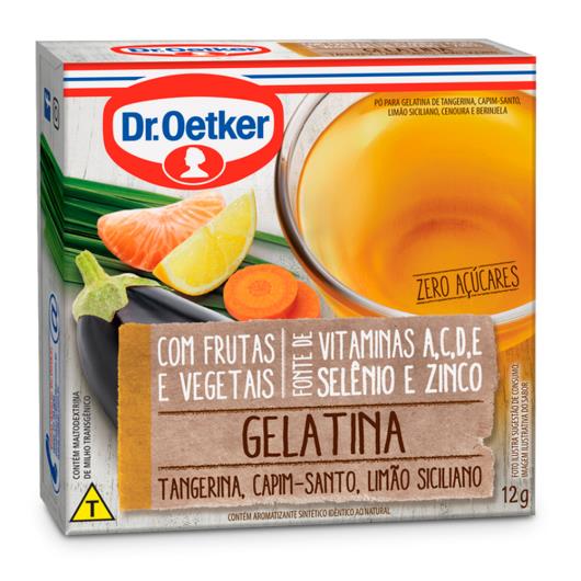 Gelatina tangerina capim santo limão siciliano Dr.Oetker 12g - Imagem em destaque