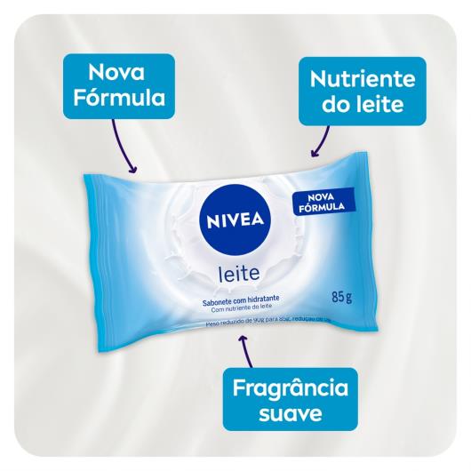 Sabonete Nivea Leite Barra 85g - Imagem em destaque