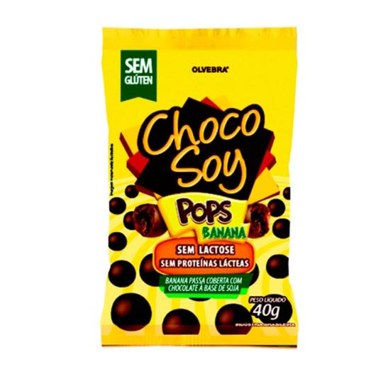 Chocolate sem lactose banana Pops Choco Soy 40g - Imagem em destaque