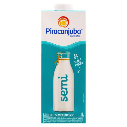 Leite semidesnatado Piracanjuba 1 litro - Imagem em destaque