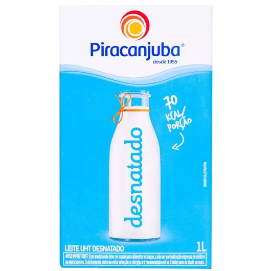 Leite desnatado Piracanjuba 1 litro - Imagem em destaque