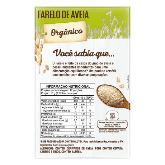 Farelo de Aveia Orgânica Nestlé Caixa 170g - Imagem em destaque