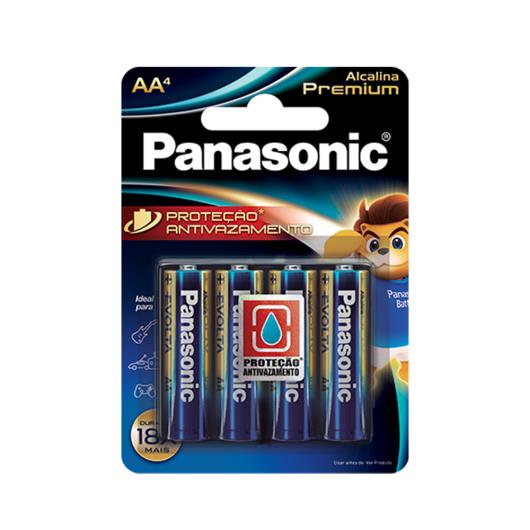 Pilha Alcalina premium AA Panasonic 4 unids. - Imagem em destaque