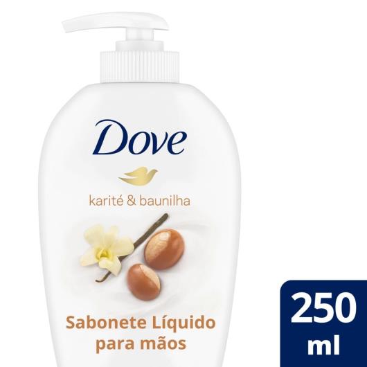 Sabonete Líquido Dove Para as Mãos Karité e Baunilha Mãos macias depois de cada lavagem 250ml - Imagem em destaque