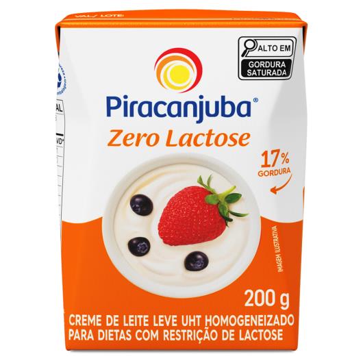 Creme de leite zero lactose Piracanjuba 200g - Imagem em destaque