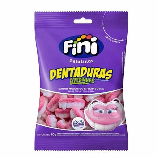 Bala dentadura gelatina cítrica Fini 90g - Imagem em destaque