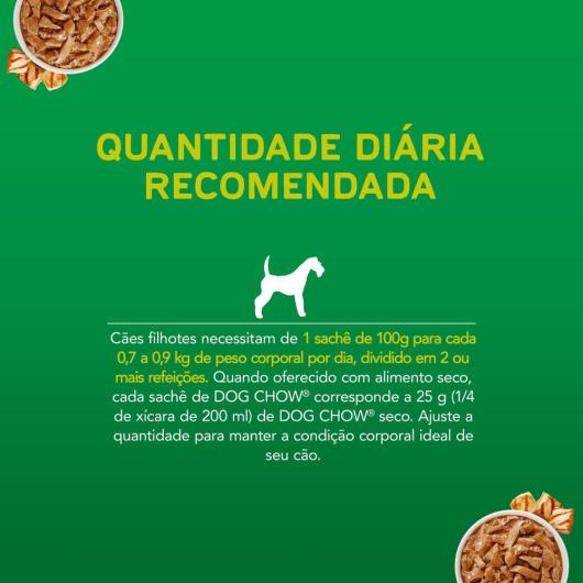 Ração Úmida DOG CHOW Cães Filhotes Minis e Pequenos Frango 100g - Imagem em destaque