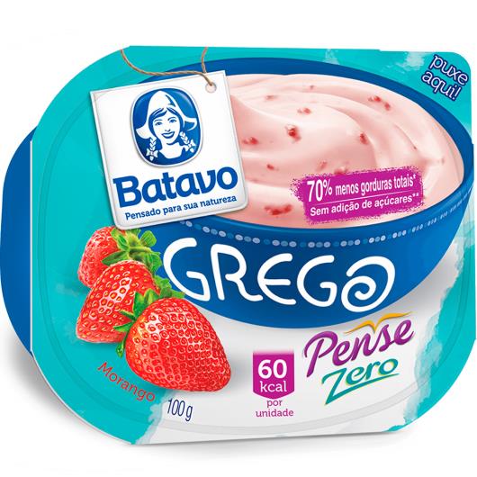 Iogurte zero morango Grego Batavo 100g - Imagem em destaque