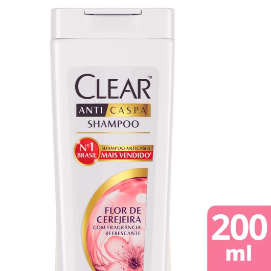 Shampoo Anticaspa Flor de Cerejeira Clear Frasco 200ml - Imagem em destaque