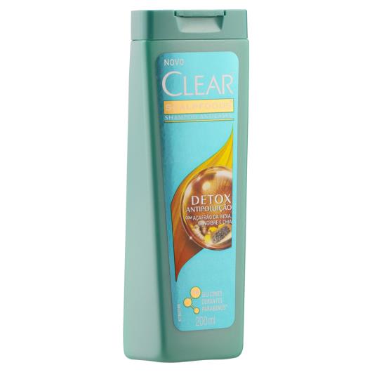 Shampoo Anticaspa Clear Detox Antipoluição Frasco 200ml - Imagem em destaque