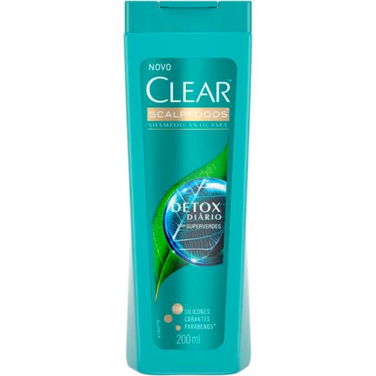 Shampoo Anticaspa Clear Detox Diário 200 ML - Imagem em destaque