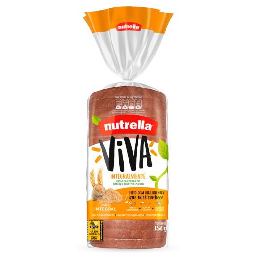Pão de forma integral Nutrella Viva Integralmente 350gr - Imagem em destaque