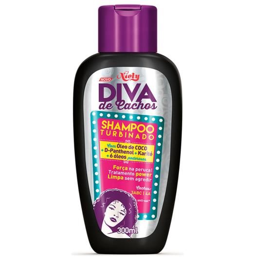 Shampoo turbinado Niely Diva de Cachos 300ml - Imagem em destaque