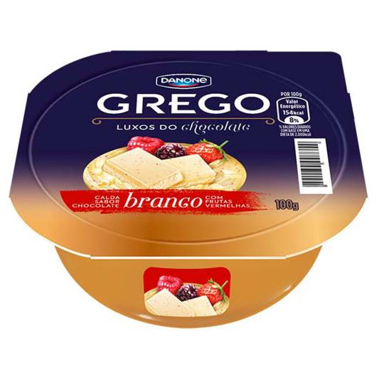 Iogurte chocolate branco c frutas vermelhas Grego Danone 100g - Imagem em destaque