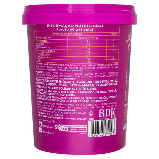 Sorbet Pitaya Frooty Pote 700ml - Imagem em destaque