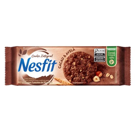 Biscoito integral cookie cacau e avelã Nesfit 60g - Imagem em destaque