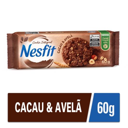 Biscoito integral cookie cacau e avelã Nesfit 60g - Imagem em destaque