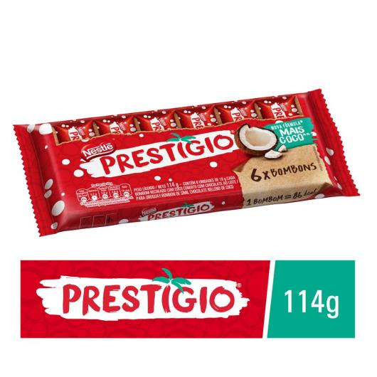 Chocolate PRESTÍGIO ao Leite Flowpack 114g - Imagem em destaque