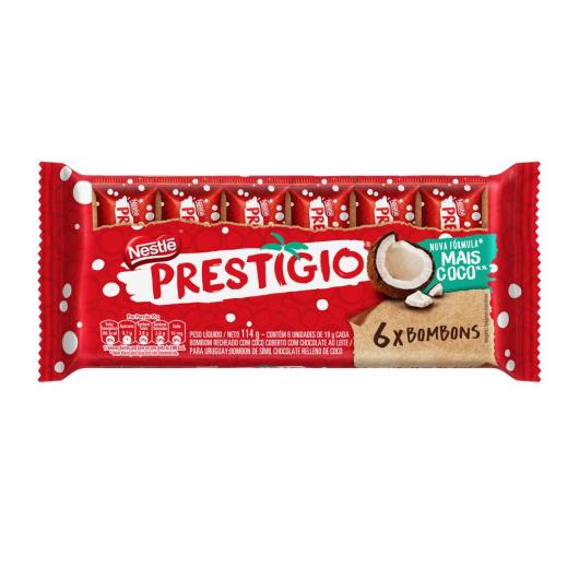 Chocolate PRESTÍGIO ao Leite Flowpack 114g - Imagem em destaque