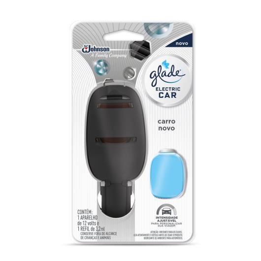 Desodorizador GLADE Eletric Car Aparelho + Refil Carro Novo 3.2ml - Imagem em destaque