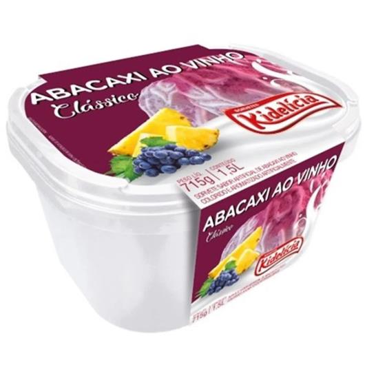 Sorvete Kidelícia Abacaxi com Vinho 1,5L - Imagem em destaque
