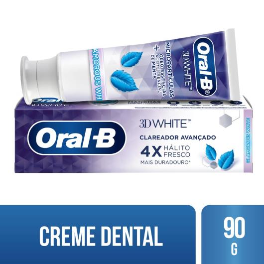 Creme Dental Oral-B 3D White Glamorous 90g - Imagem em destaque