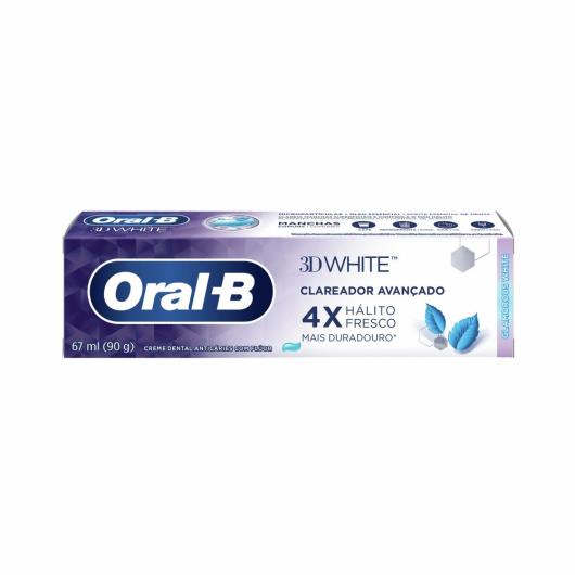 Creme Dental Oral-B 3D White Glamorous 90g - Imagem em destaque