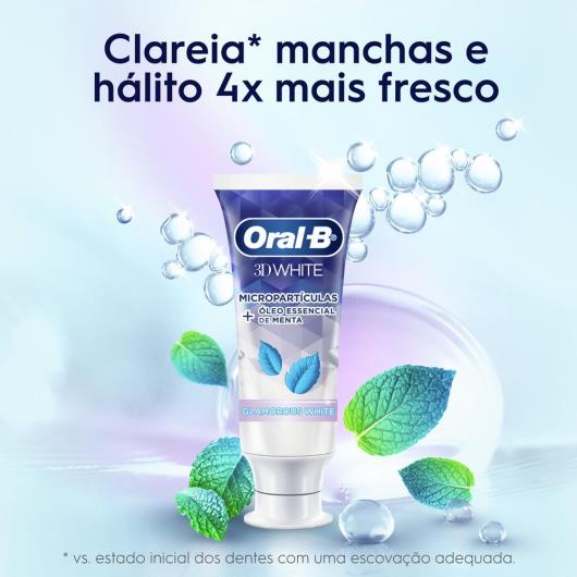 Creme Dental Oral-B 3D White Glamorous 90g - Imagem em destaque