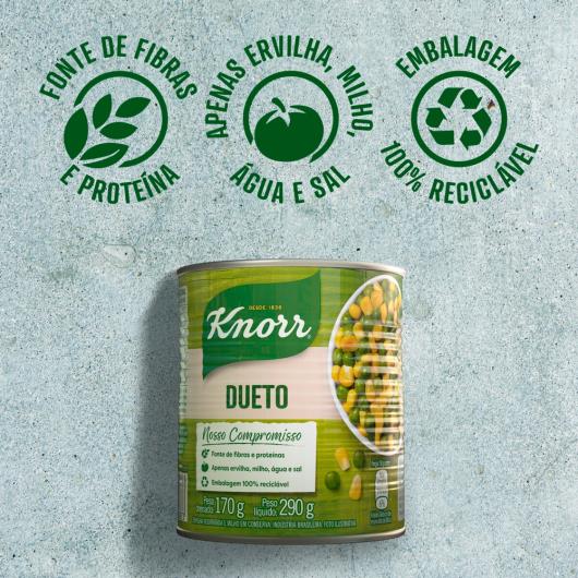 Dueto conserva milho e ervilha Knorr lata 170g - Imagem em destaque