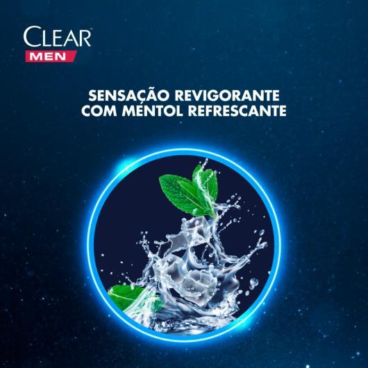 Shampoo Anticaspa Clear Men Ice Cool Menthol 400 ml - Imagem em destaque