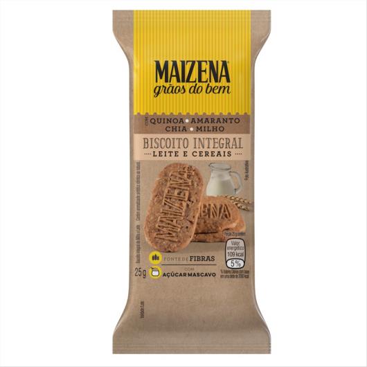 Biscoito Integral Maizena Grãos do Bem Leite e Cereais 25 G - Imagem em destaque