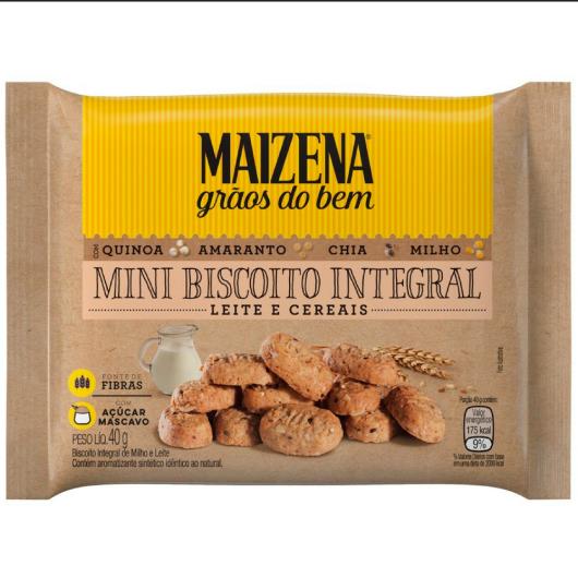 BISCOITO MAIZENA INTEGRAL LEITE COM CEREAIS MINI 40g - Imagem em destaque