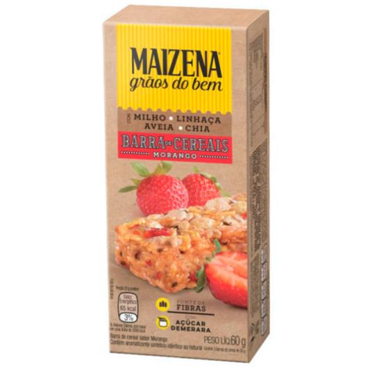 BARRA CEREAL MAIZENA CEREJA E MORANGO 60g - Imagem em destaque