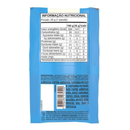 Snack Castanhas Mãe Terra 25g - Imagem em destaque