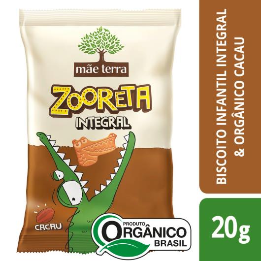 BISCOITO INTEGRAL MÃE TERRA ZOORETA ORGÂNICO CACAU 20g - Imagem em destaque