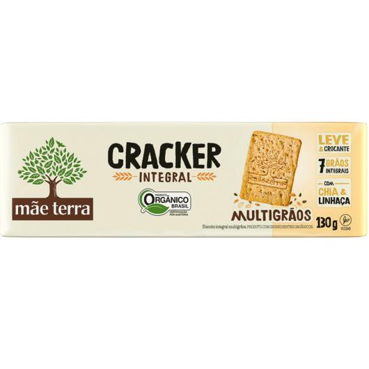 Biscoito Cracker Integral Orgânico Mãe Terra Tribos Original 130G - Imagem em destaque