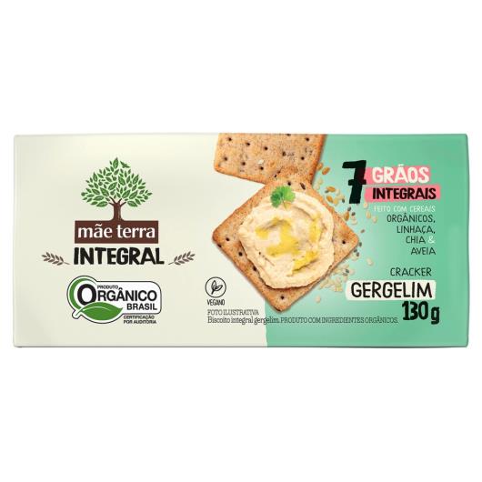 Biscoito Cracker Mãe Terra Gergelim Orgânico 130g - Imagem em destaque