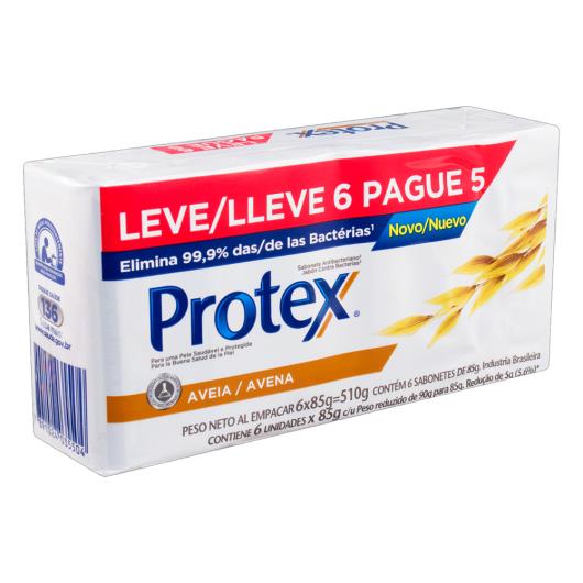 Pack Sabonete Barra Antibacteriano Aveia Protex Envoltório 510g Leve 6 Pague 5 Unidades - Imagem em destaque