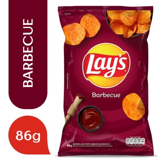 Batata Frita Lisa Barbecue Lays Pacote 86G - Imagem em destaque