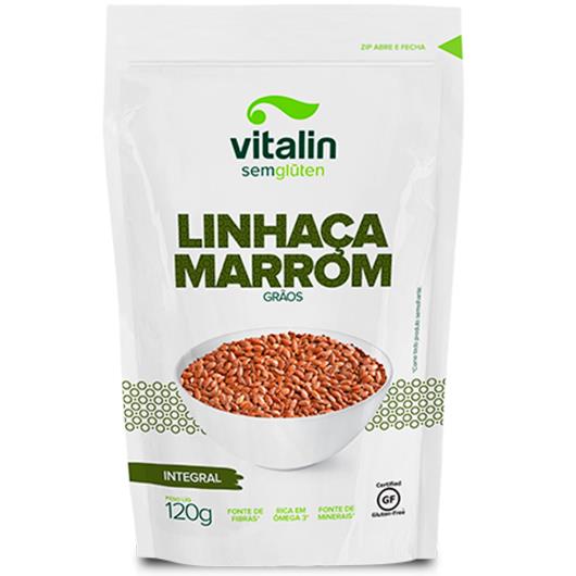 Linhaça Vitalin Integral Marrom Grãos 120g - Imagem em destaque