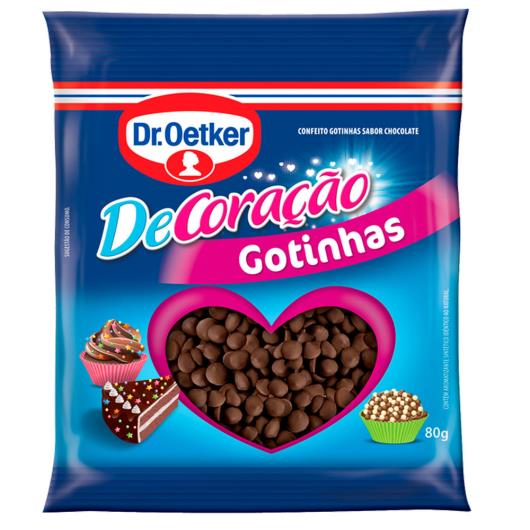 Confeito gotinhas chocolate Decoração Dr.Oetker pacote 80g - Imagem em destaque