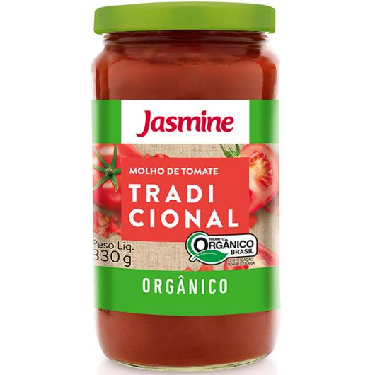Molho de tomate Orgânico tradicional Jasmine 330g - Imagem em destaque