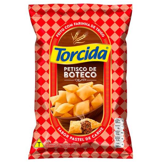 Salgadinho pastel de Carne Petisco de boteco Torcida pacote 60g - Imagem em destaque
