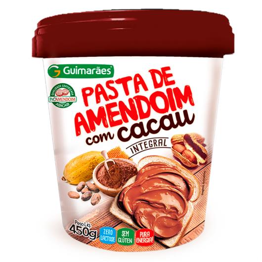 Pasta Amendoim Guimarães Integral com Cacau 450g - Imagem em destaque