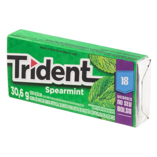 Goma de Mascar Menta Zero Açúcar Trident Caixa 30,6g 18 Unidades - Imagem em destaque