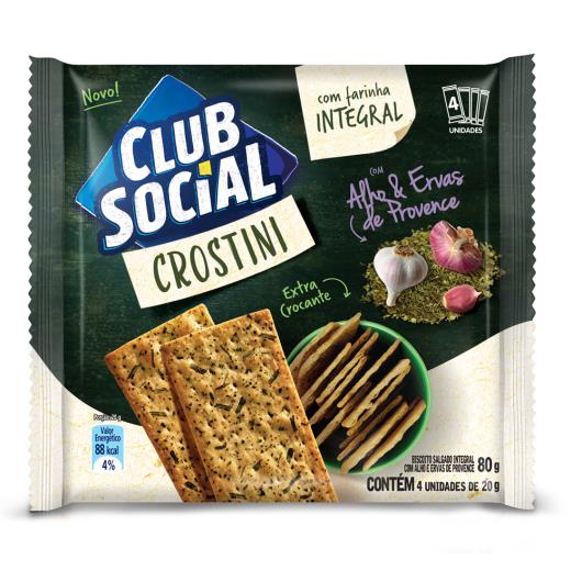 Biscoito CLUB SOCIAL Crostini Alho e Ervas de Provence  (4 Unidades) 80g - Imagem em destaque